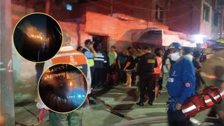 Callao: un incendio de regular magnitud consumió habitaciones de una antigua quinta en Bellavista