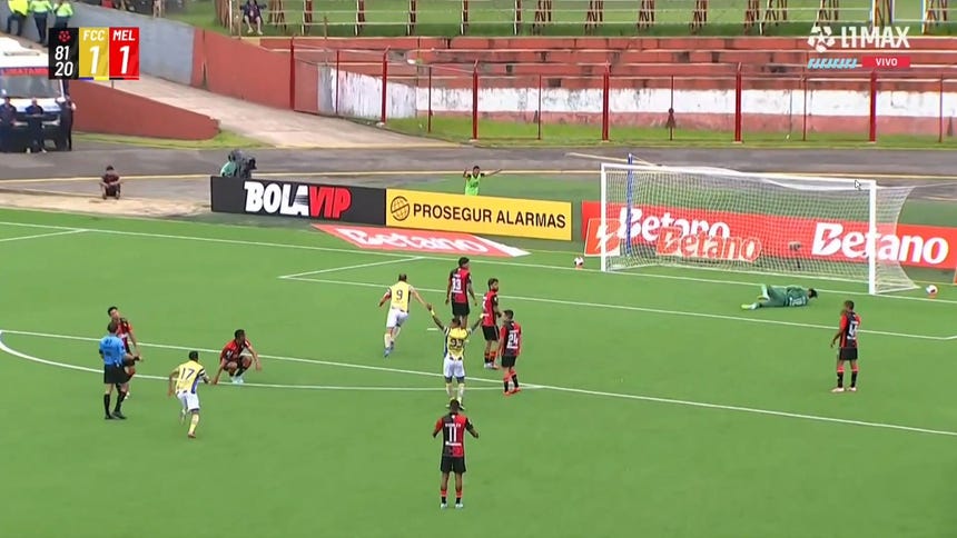 Así fue el primer gol de Hernán Barcos ante Melgar