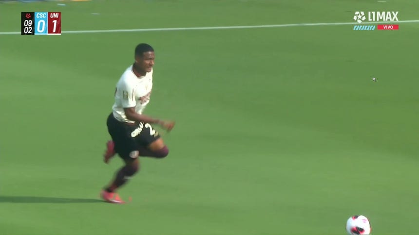 Así fue el gol de José Carabalí en el Universitario vs Cristal