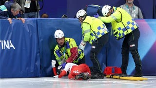 Escalofriante accidente en el patinaje olímpico: patinadora polaca sufrió corte cerca del ojo tras una caída múltiple [FOTOS]