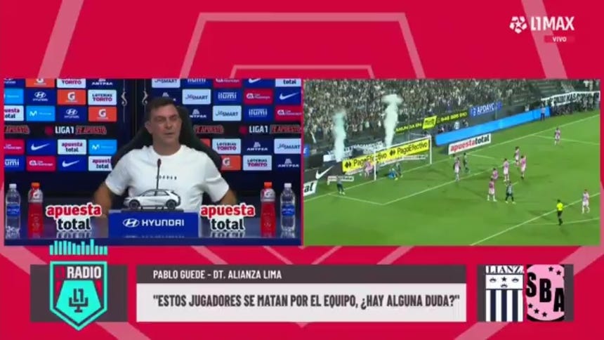 Pablo Guede habló de Pedro Aquino en conferencia