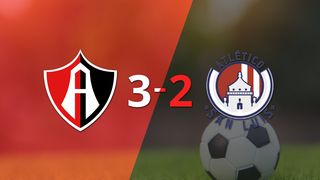 Liga MX: Partido de muchos goles y triunfo de Atlas sobre Atl. de San Luis