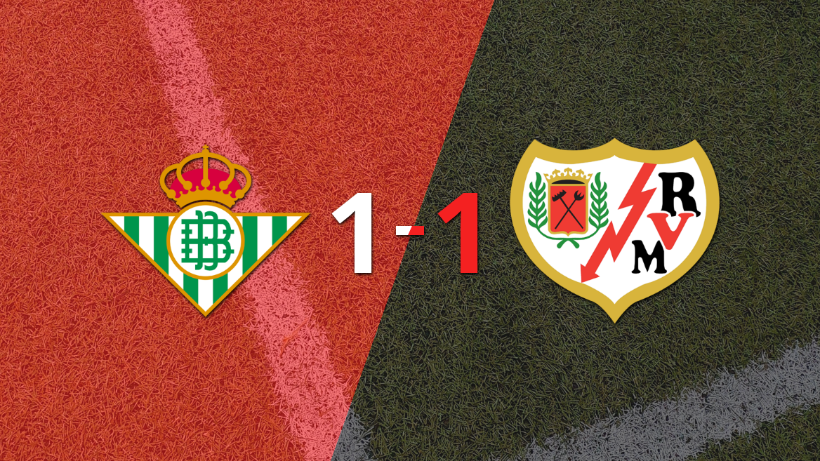 LaLiga EA Sports: Betis y Rayo Vallecano empataron 1 a 1
