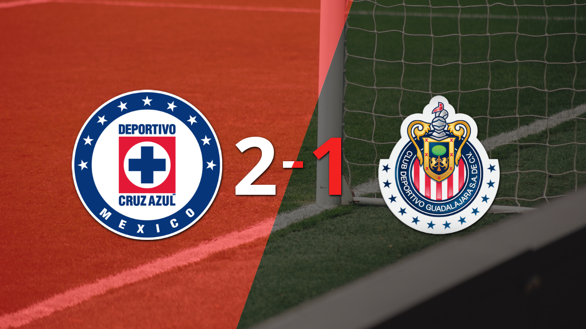 Liga MX: Victoria de Cruz Azul sobre Chivas por 2-1