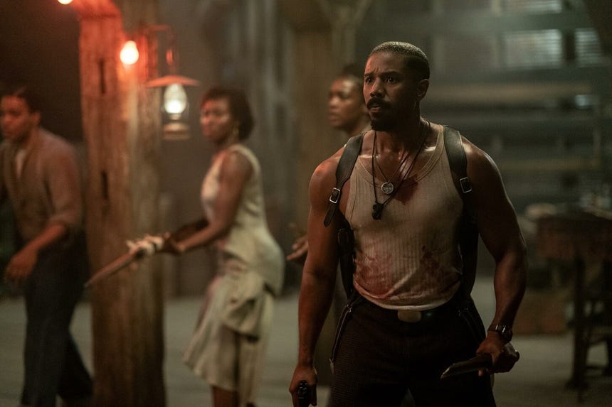 Michael B. Jordan interpreta a los gemelos Smoke y Stack, mientras que Miles Caton encarna a Sammie en 'Pecadores', la nueva película dirigida por Ryan Coogler.