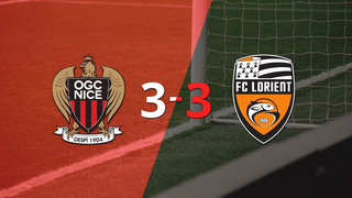 Liga de Francia: Con doblete de Tom Louchet, Nice empató con Lorient 3-3