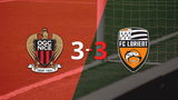 Liga de Francia: Con doblete de Tom Louchet, Nice empató con Lorient 3-3