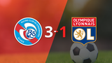 Liga de Francia: Olympique Lyon fue derrotado por RC Strasbourg con un marcador de 3-1