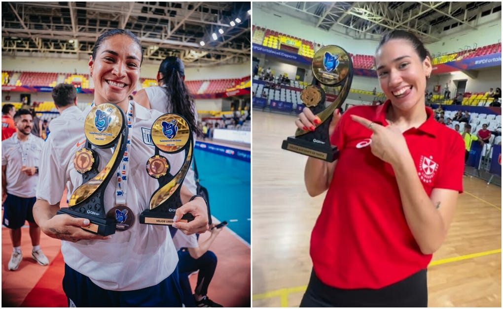 Esmeralda Sánchez de Alianza Lima y Aixa Vigil de San Martín aparecen entre las mejores jugadoras del Sudamericano de Clubes de vóley.