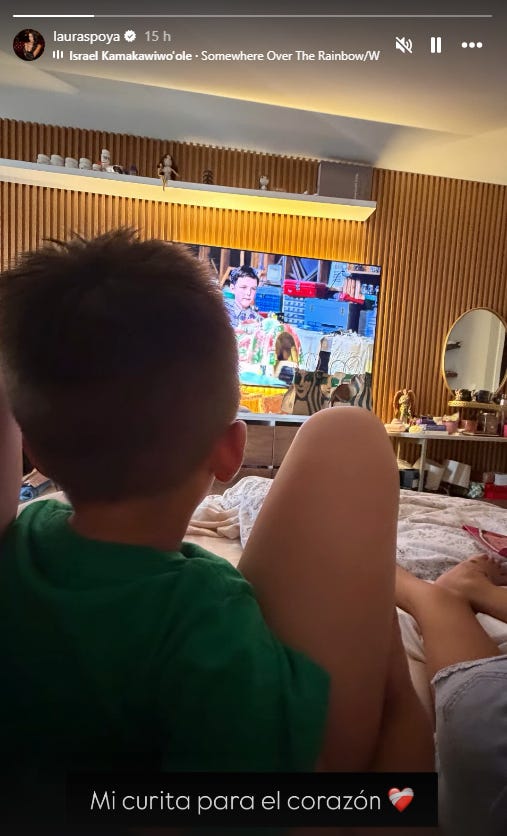 Laura Spoya comparte momentos con sus hijos tras ser dada de alta.