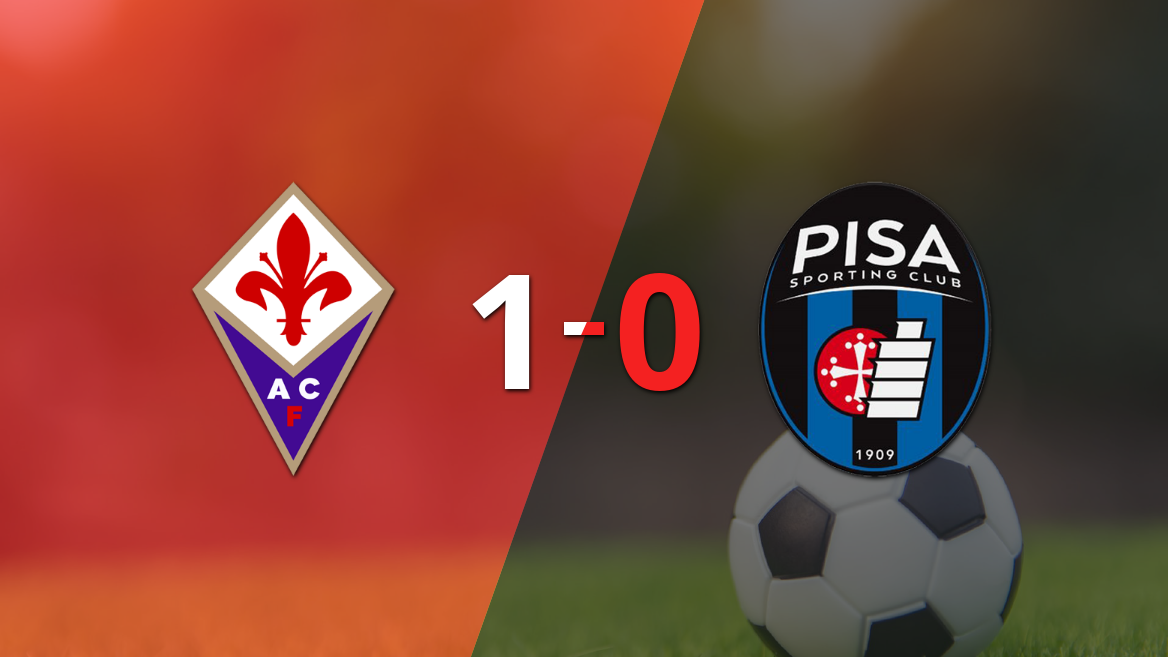 Serie A: Fiorentina derrotó 1-0 a Pisa con un gol de Moise Kean