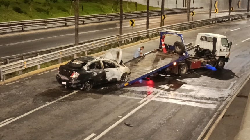 Las autoridades confirmaron que no se reportaron personas heridas a causa del siniestro.