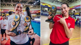 ¡Arriba Perú! Esmeralda Sánchez y Aixa Vigil fueron premiadas en el Sudamericano de Clubes de vóley