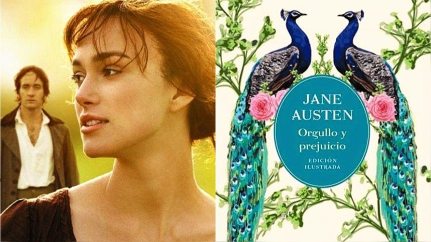 'Orgullo y prejuicio' es una histórica novela homónima de Jane Austen publicada en 1813.