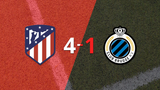 Champions League: Atlético de Madrid dio la batalla, goleó 4-1 a Club Brugge y clasificó a Octavos de Final