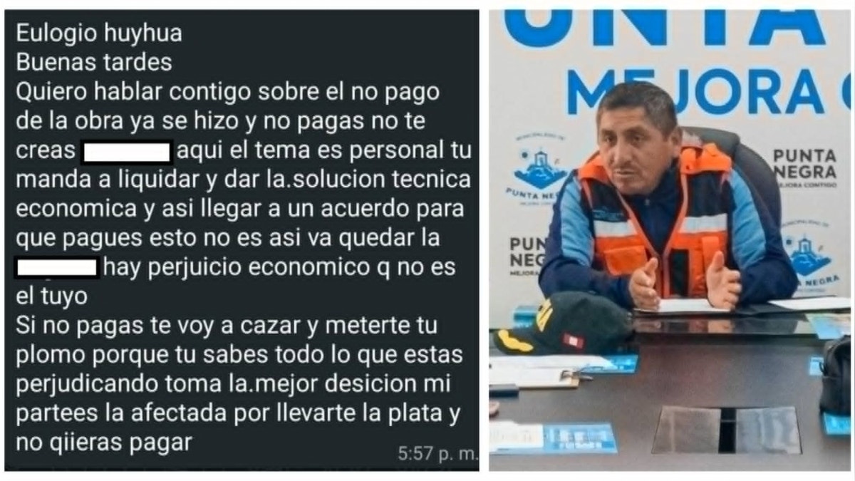 “Si no pagas, te voy a cazar”: extorsionadores amenazan al alcalde de Punta Negra a través del celular de su hijo de 8 años