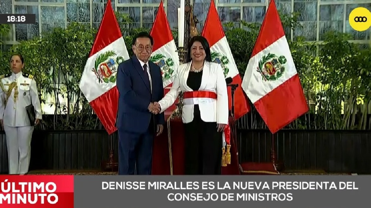 Denisse Miralles juró como la nueva presidenta del Consejo de Ministros