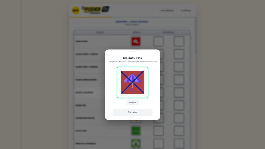 Herramienta Simulador de votos, desarrollada por RPP.