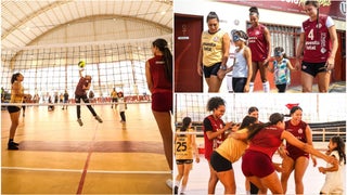 Hermoso gesto: Universitario cumplió el sueño de dos pequeñas voleibolistas cremas