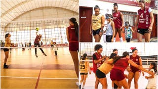 Hermoso gesto: Universitario cumplió el sueño de dos pequeñas voleibolistas cremas