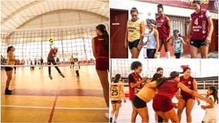 Hermoso gesto: Universitario cumplió el sueño de dos pequeñas voleibolistas cremas