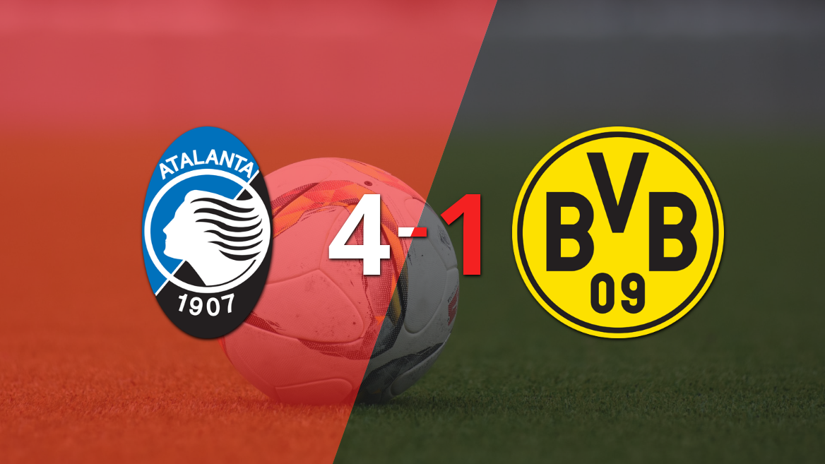 Champions League: Atalanta venció 4-1 a B. Dortmund y clasifica a Octavos de Final
