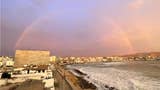 Un arcoíris sorprende a limeños en plena tarde de verano [FOTOS]