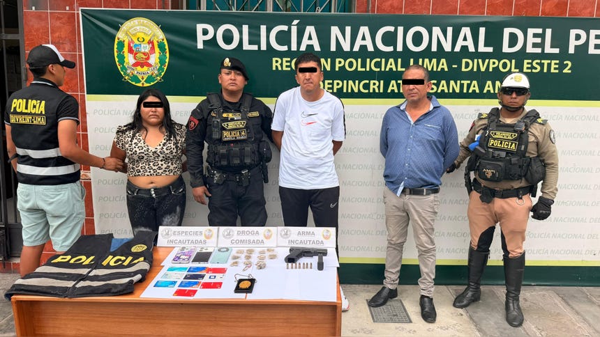 Los sospechosos permanecen detenidos en la sede del Departamento de Investigación Criminal Ate-Santa Anita.