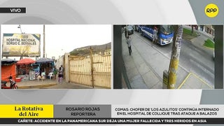 Chofer baleado en Comas lucha por su vida en el Hospital Sergio Bernales de Collique