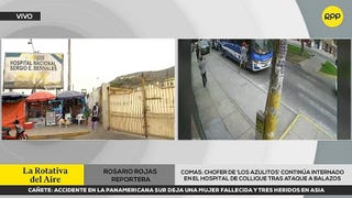 Chofer baleado en Comas lucha por su vida en el Hospital Sergio Bernales de Collique