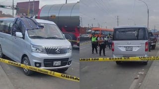 Colectivero informal fue asesinado a balazos en plena Panamericana Norte [VIDEO]