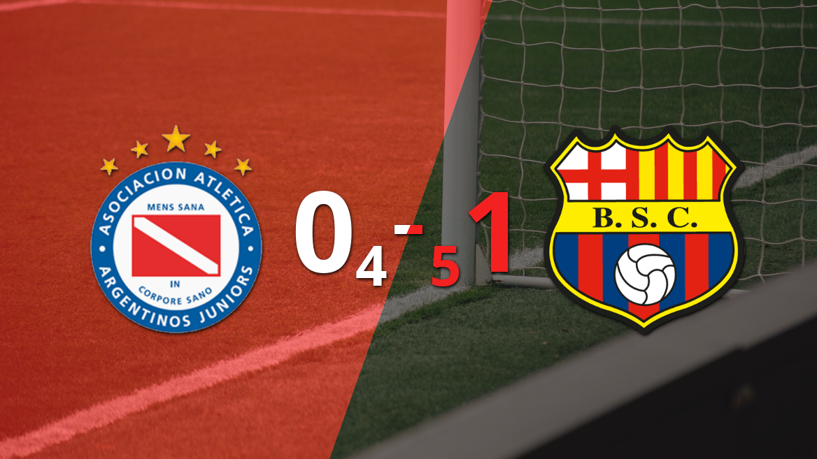 Copa Libertadores: Barcelona pierde ante Argentinos Juniors, pero clasifica a Tercera Fase