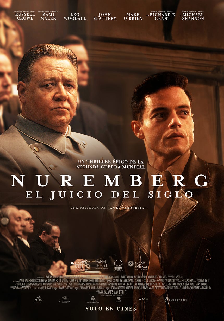 'Nuremberg: El juicio del siglo' llega a los cines de Perú a nivel nacional desde el jueves 26 de febrero.
