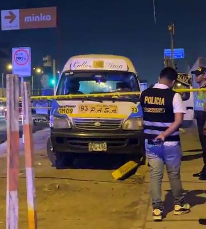 Callao: chofer de combi fue asesinado a balazos en la avenida Argentina