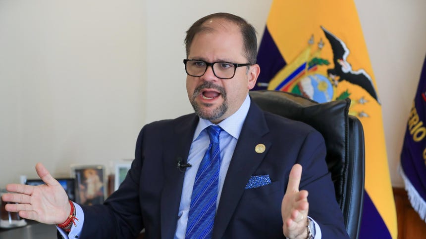 El ministro del Interior de Ecuador, John Reimberg, calificó de 