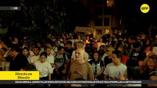 Decenas de vecinos exigen justicia por muerte de Lizeth Marzano durante vigilia en lugar del fatal atropello