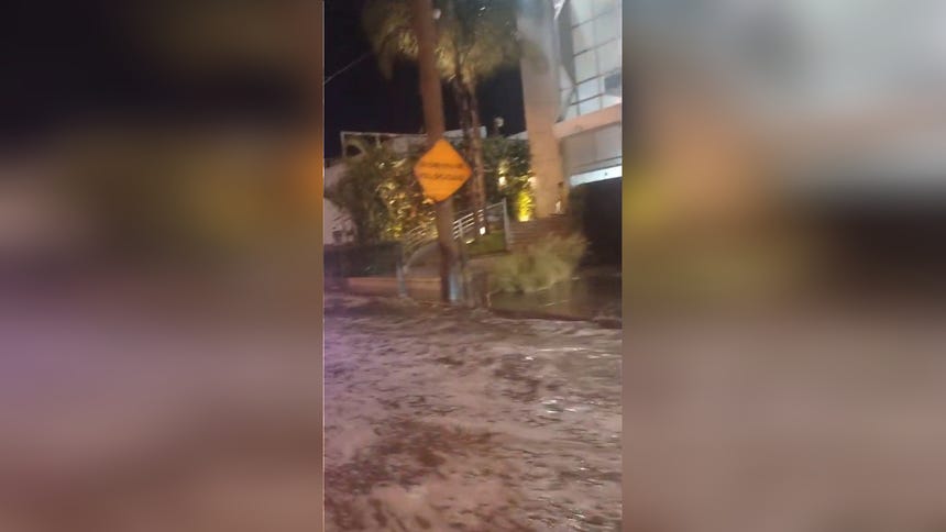 Imágenes captadas en la avenida Nicolás Ayllón (Carretera Central) en Santa Clara. 