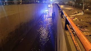 Ate: baipás de Huachipa se inundó debido a la intensa lluvia que cayó en Lima [VIDEO]