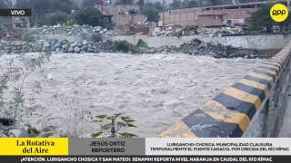 Lurigancho-Chosica: municipalidad clausura temporalmente el puente Caracol por crecida del río Rímac