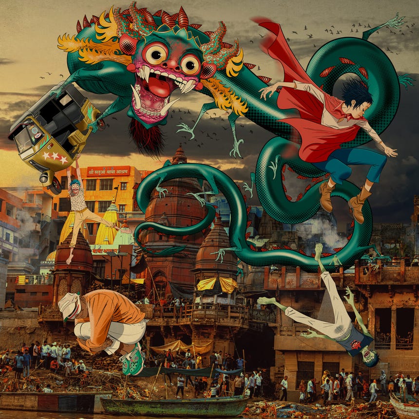 Gorillaz se formó en 1998 y está integrado por los personajes 2D, Murdoc Niccals, Noodle y Russel Hobbs, creados por Damon Albarn y Jamie Hewlett.