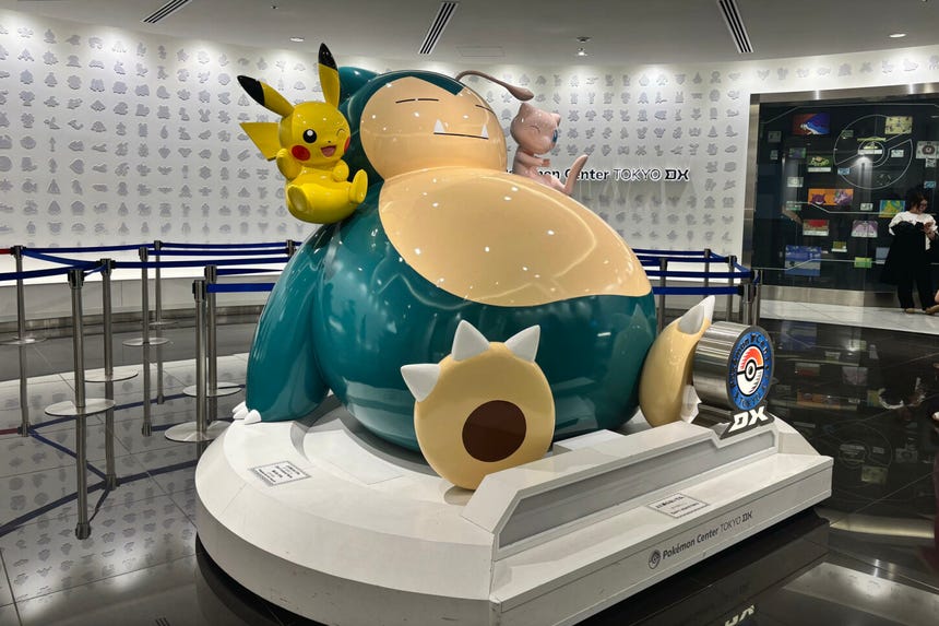Pikachu, Snorlax y Mew.