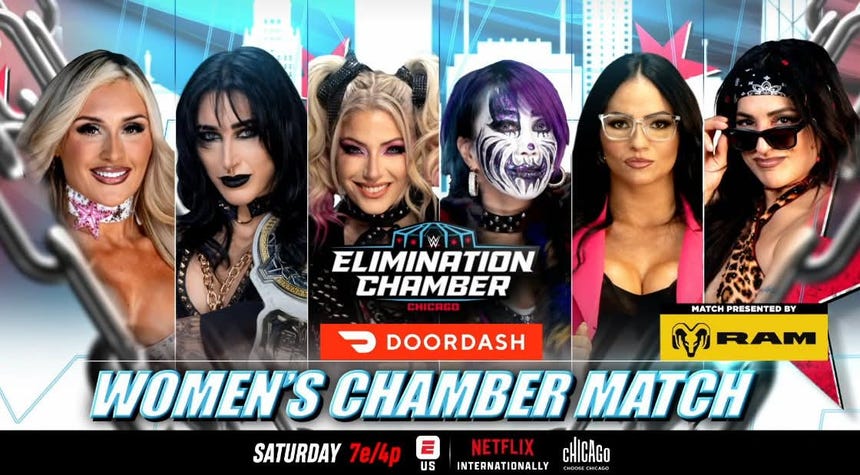 En esta lucha, solo Alexa Bliss y Asuka saben lo que es ganar una Elimination Chamber, en 2018 y 2023, respectivamente.