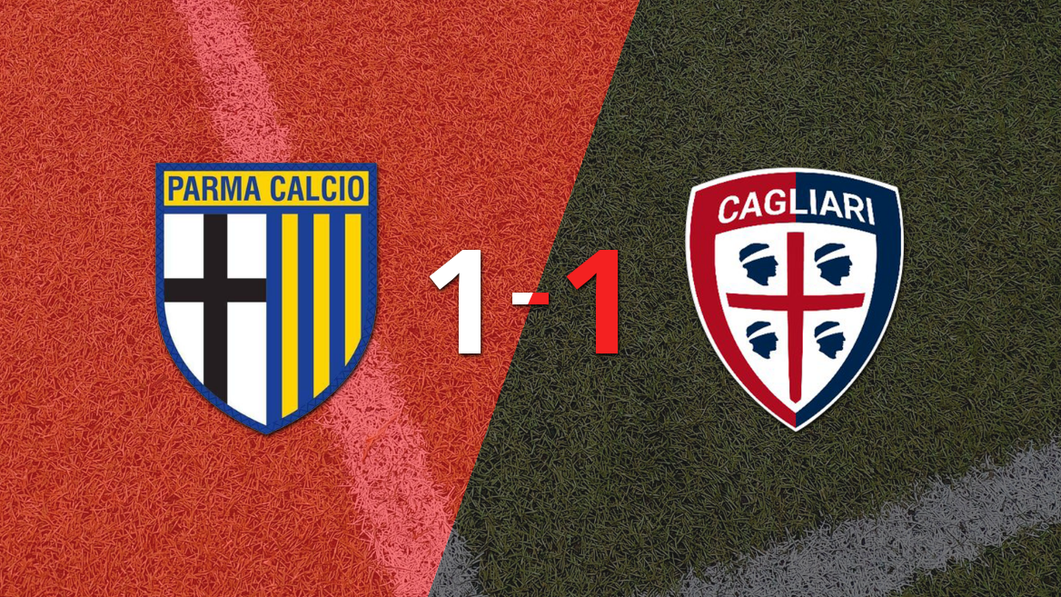 Serie A: Parma y Cagliari empataron 1 a 1