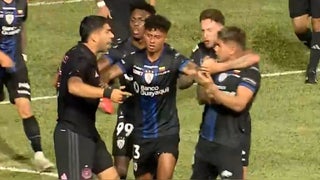 No solo fue la caída de Messi: bronca en el amistoso del Inter Miami ante Independiente del Valle [VIDEO]