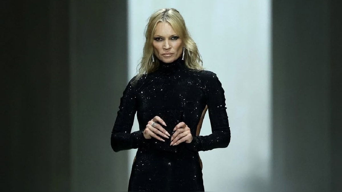 La protagonista: Kate Moss volvió a la pasarela de la Semana de la Moda de Milán de la mano de Gucci