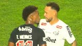 Neymar marcó un doblete, pero tuvo dura advertencia a rival en partido del Santos [VIDEO]