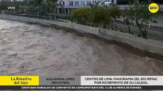 Caudal del río Rímac alcanzó umbral rojo en las últimas horas [VIDEO]
