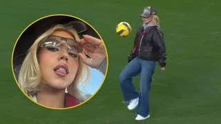 Sydney Sweeney se hace viral al mostrar sus habilidades futbolísticas en un estadio de Portugal [VIDEO]