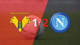 Serie A: Victoria apretada de Napoli por 2-1 sobre Hellas Verona con un gol agónico incluido