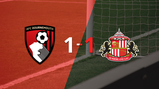 Premier League: Bournemouth logró sacar el empate de local frente a Sunderland